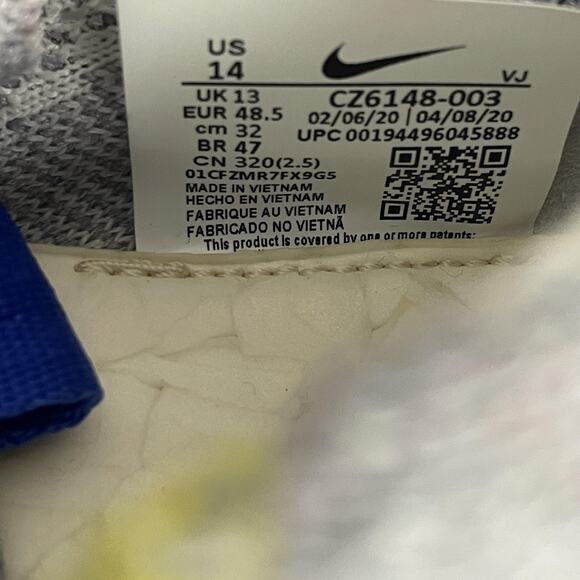 Nike Space Hippie 01 Shoes Mens Size 14 Gray Blue Crater Foam Flyknit Sneakers - Picture 12 of 12